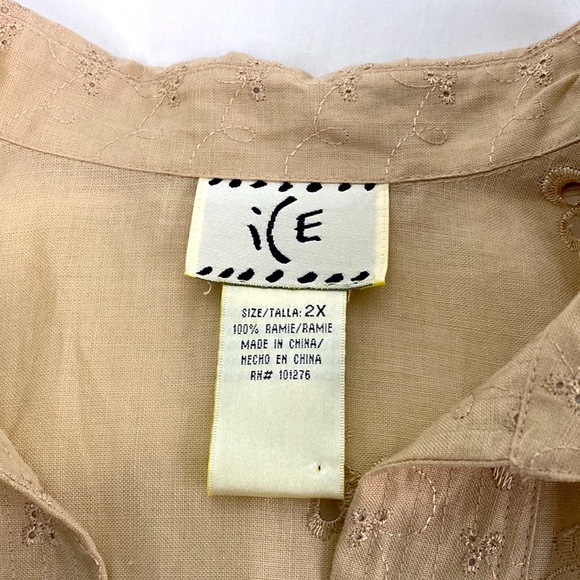 Linen Blouse size 2XL.   (117) - Picture 3 of 6